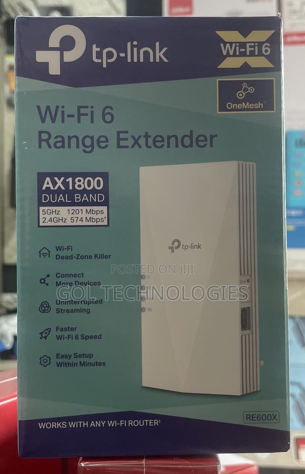 Tp-Link Wi-Fi 6 Range Extender Ax1800 Dual Band Mesh Extender Re600x photo 2