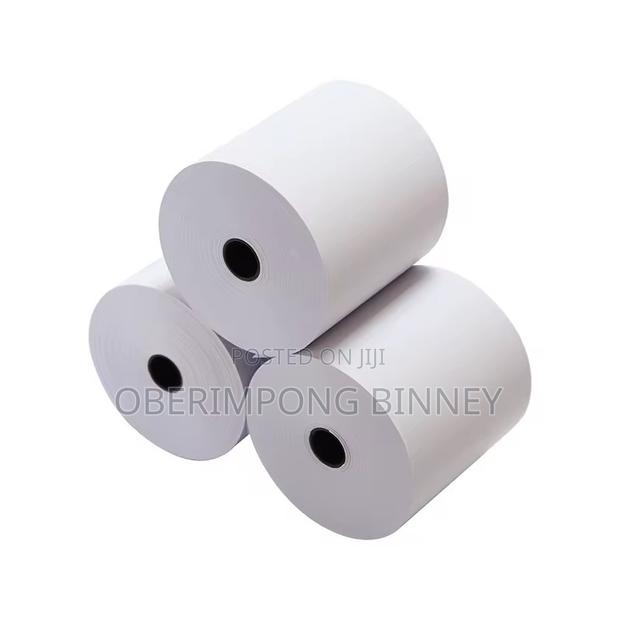 Thermal Paper Rolls 80x80mm Thick and Clear 50 Pieces in the Box