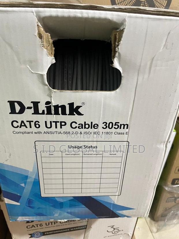 D-link Cat6 1000ft Brand Newcable · Photo 2