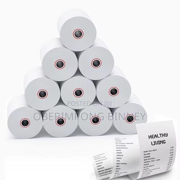 Receipt Paper Rolls 80x80mm 50 Pieces in a Box