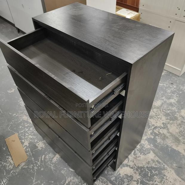 5 Drawers Cabinet. Black Color photo 2