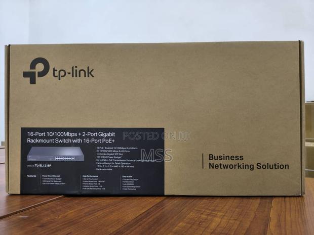 Tl-Sl1218p16-Port 10/100 MBPS + 2-Port Gigbit Switch With 16-Port Poe+