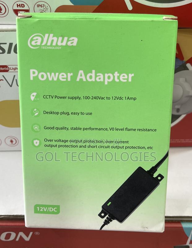 Power Adapter 12v 1ah CCTV Power Supply, 100-240vac to 12vdc 1amp