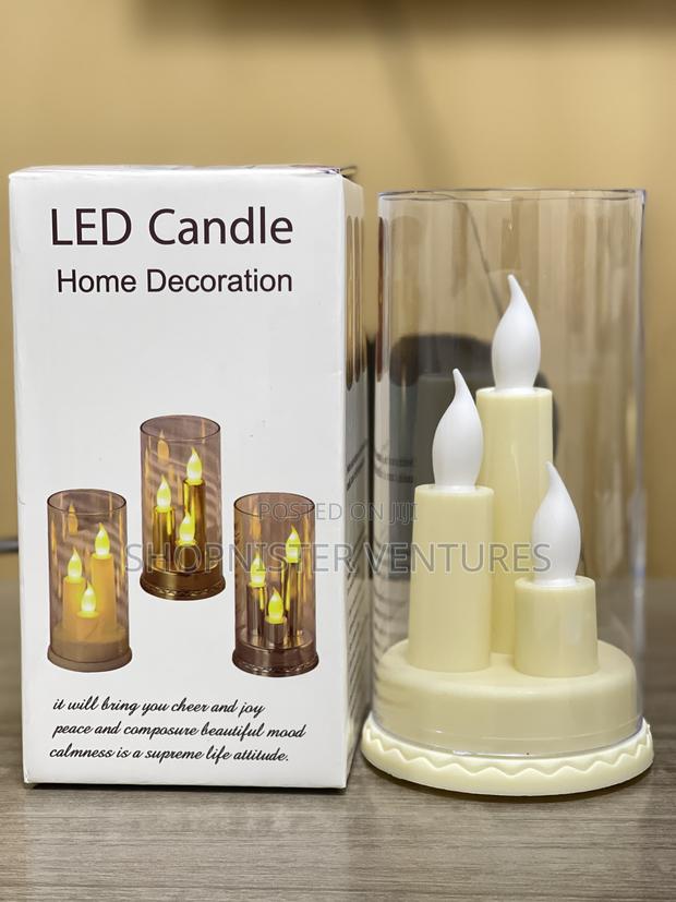 Led Candle Hole Deco With Glass photo 2