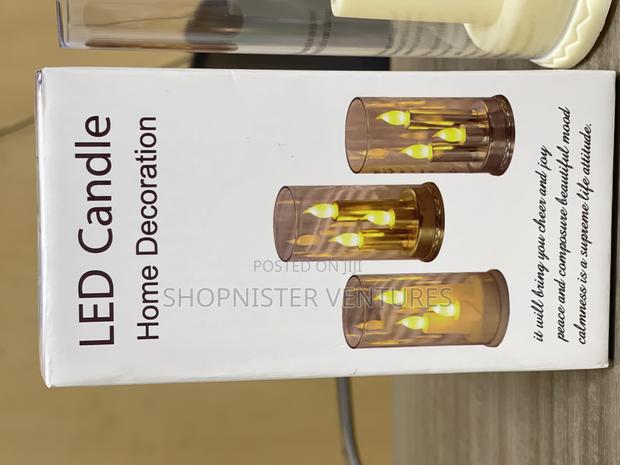 Led Candle Hole Deco With Glass photo 5