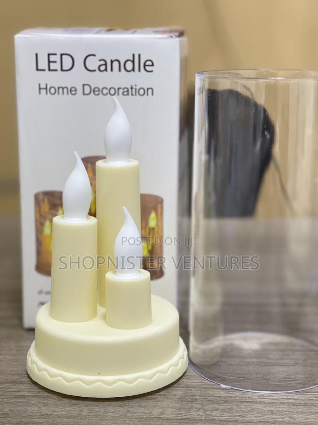 Led Candle Hole Deco With Glass photo 6