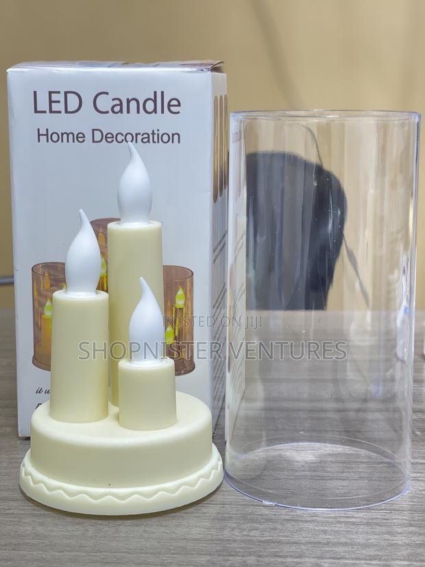 Led Candle Hole Deco With Glass photo 7