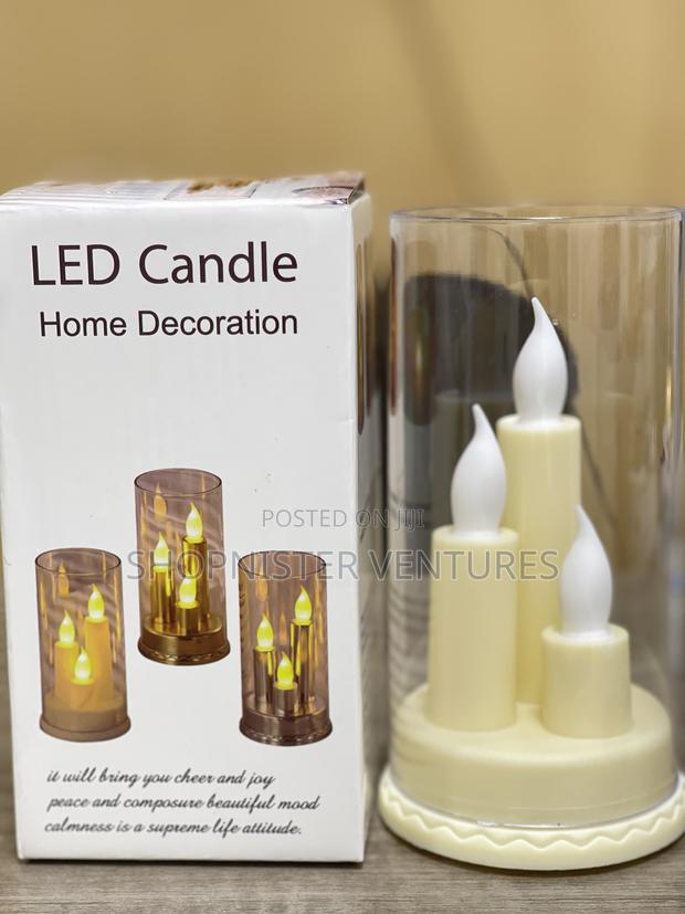 Led Candle Hole Deco With Glass photo 4