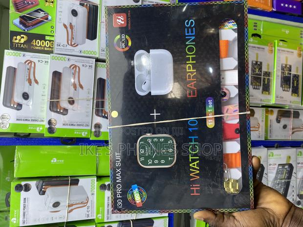 I30 Pro Max Suit Hi Watch 10,10in1 Set Plus Free Headphones