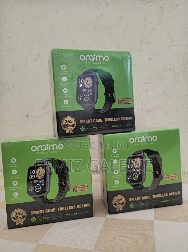 Oraimo Watch 6n 1.83'' Full Touch Color Screen Smart Watch photo 3