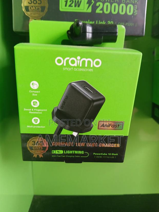 Oraimo Anifast 10w Lightning iPhone Compact Fast Charger · Photo 4