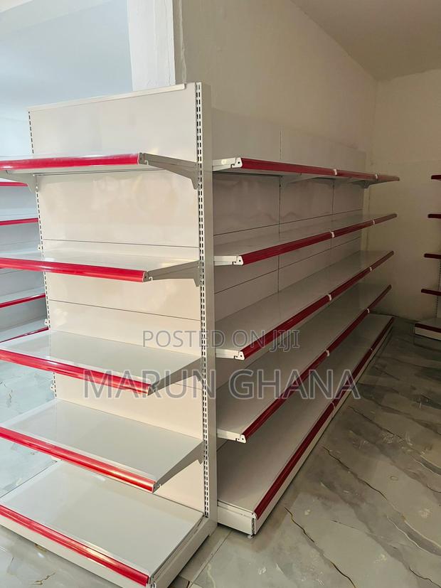 Double Side Rack Shelves End Unit for Supermarket/Pharmacy/Retail