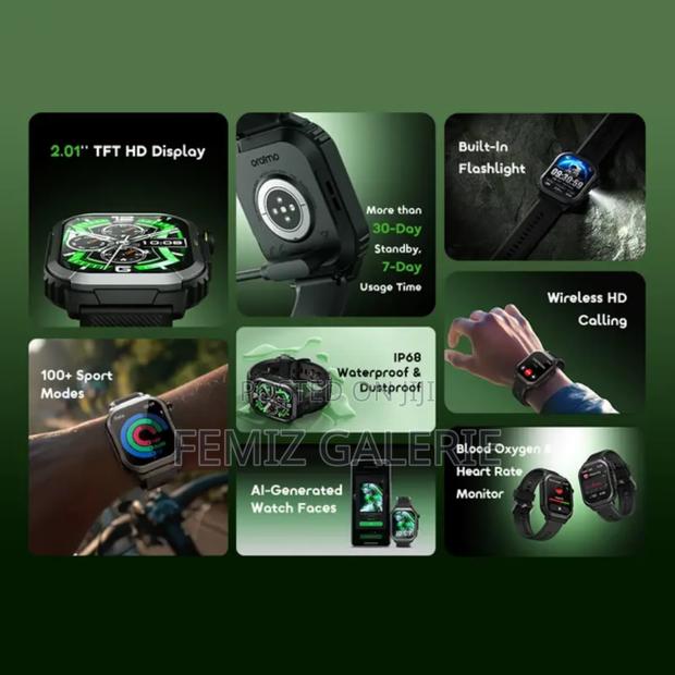 Oraimo Watch Lumos N 2.01'' Hd Display Ip68 Smart Watch photo 4