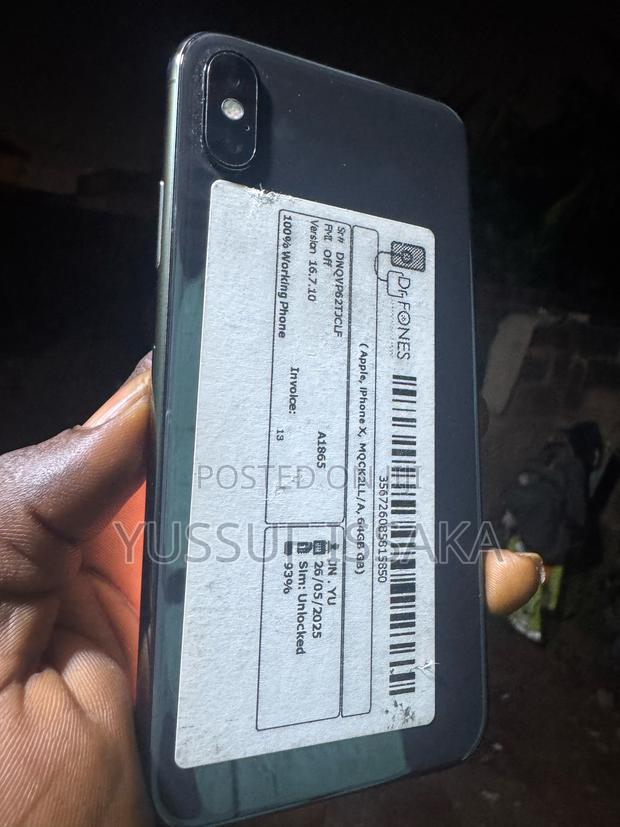 New Apple iPhone X 64 GB Black