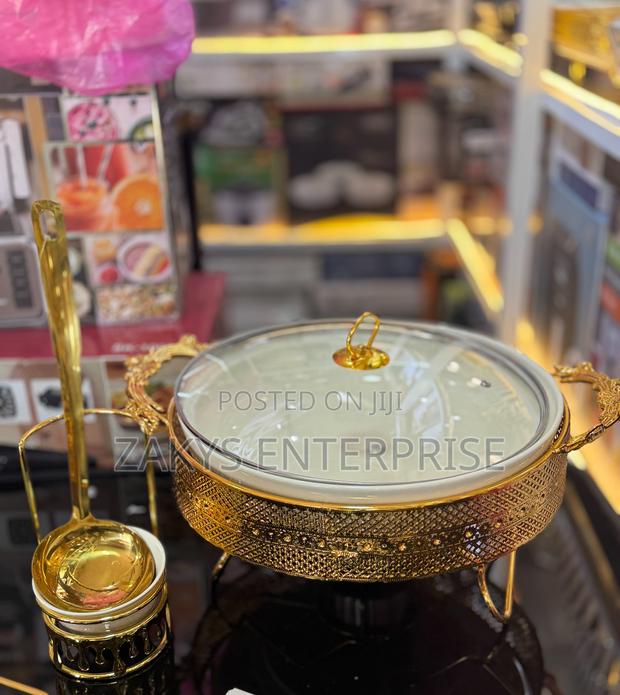 Gold Ceramic Serving Dish photo 3