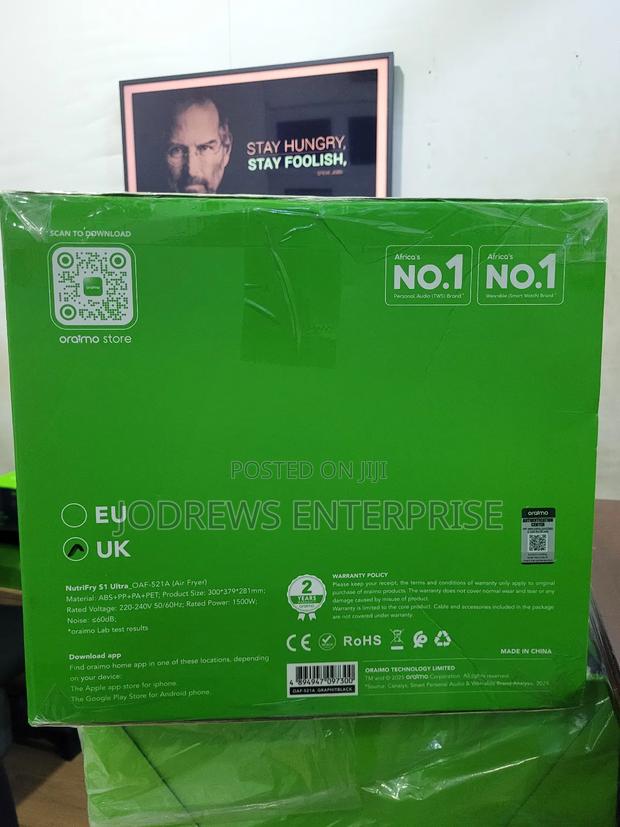 Oraimo Nutrifry S1 Ultra 1500w 6l App Control Touchscreen Airfryer photo 3