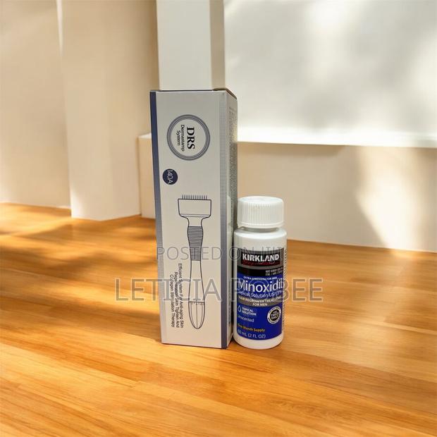 Hair Regrowth Performance Kit – Derma Roller + Kirkland Minoxidil” · Photo 2