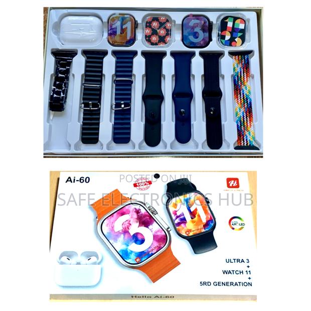Ai-60 Suit With 2 Smart Watch+1 Airpod+7 Straps
