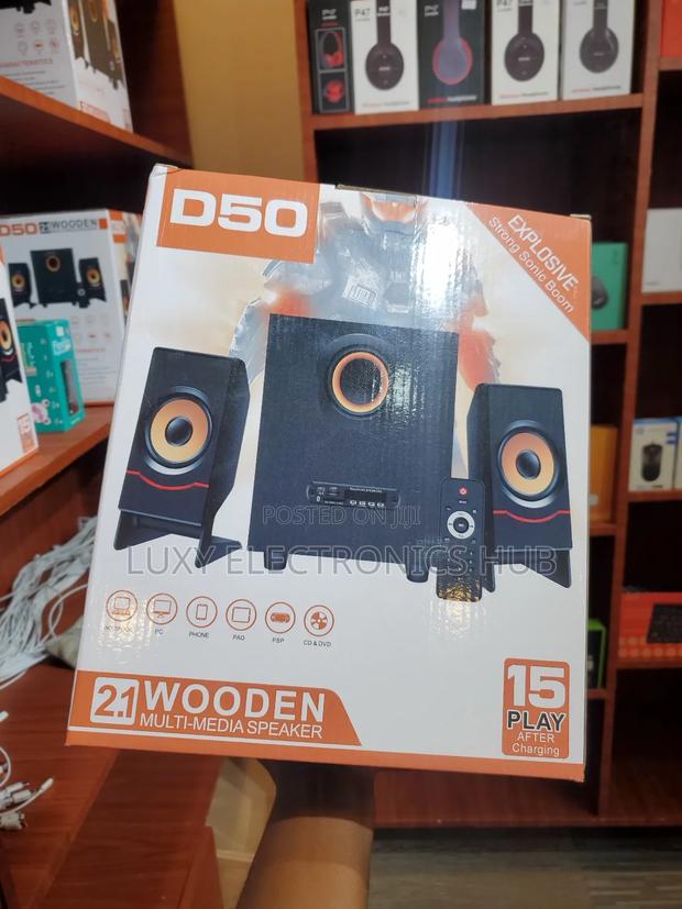 D50 Wooden Multi-Media Speakers for Tv, Laptops and Phones