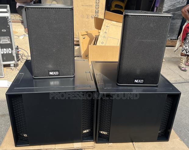 Two 12” Nexo Speakers and Two 18” Nexo Subwoofers. · Photo 2