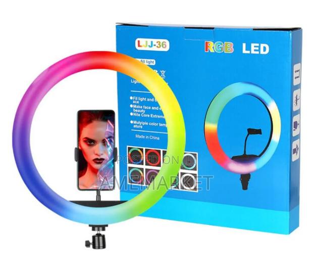 14 Inches RGB Ring Light for Phone Youtube Video/Streaming Shooting · Photo 3