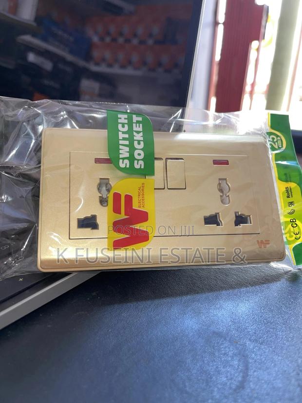 Double Socket Gold Color
