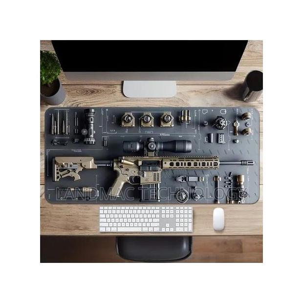 Gaming Gun Parts Assembly Large Mouse Pad Xxl Desk Mat