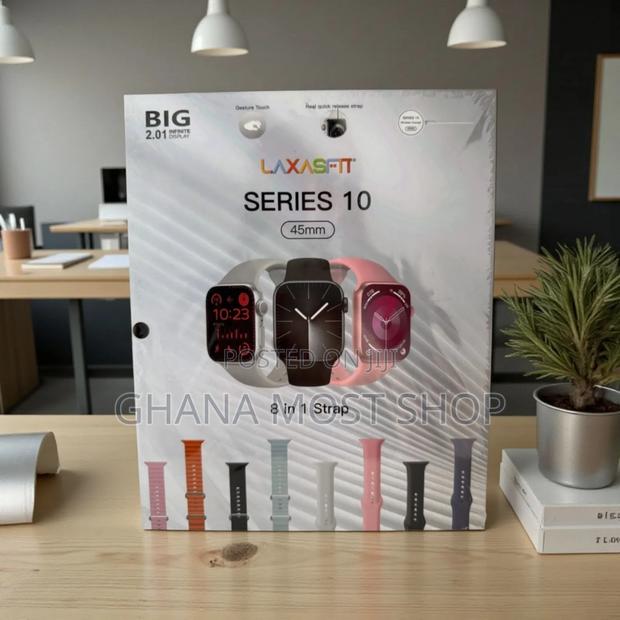 Laxasfit Series 10 Smart Watch With 8 Straps(527686)