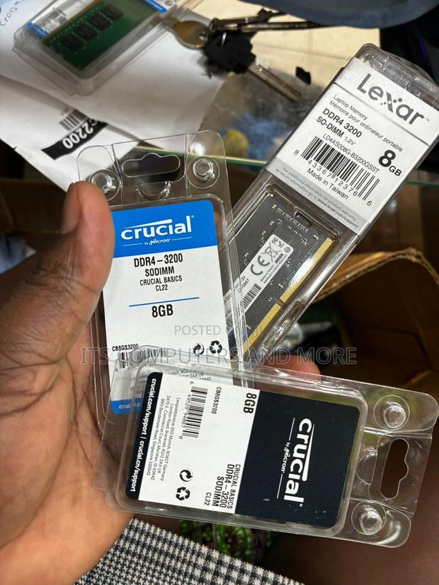8gb Pc4/Ddr4 3200 Laptop Ram(Crucial And Lexar) photo 3