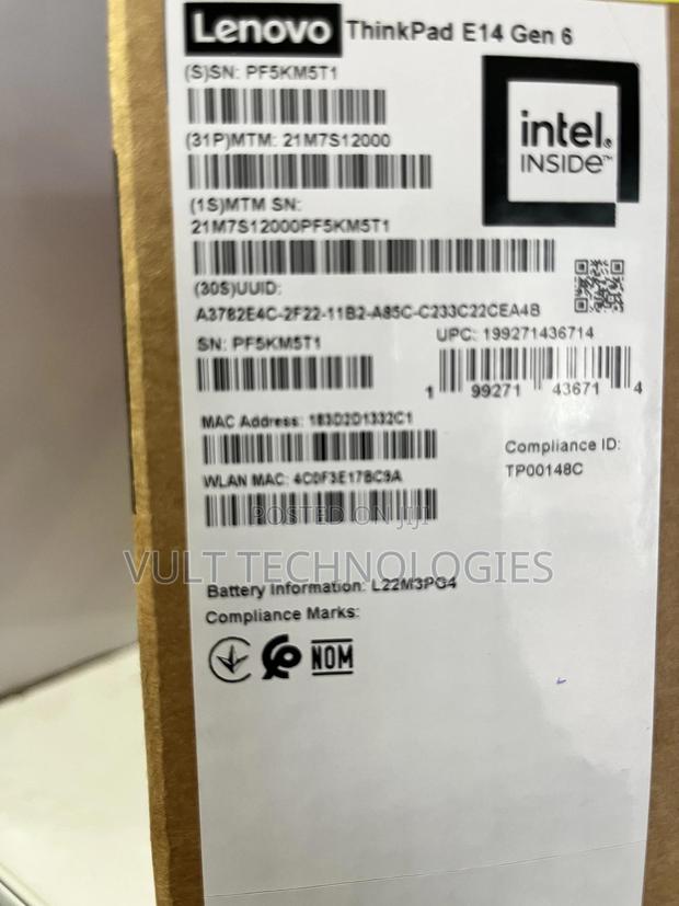 New Laptop Lenovo ThinkPad E14 Gen 5 8GB Intel Core i5 SSD 512GB photo 2