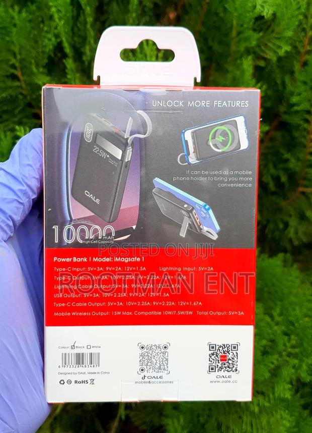 2025 Imagsafe 10,000mah Powerbank With Phone Holder photo 3