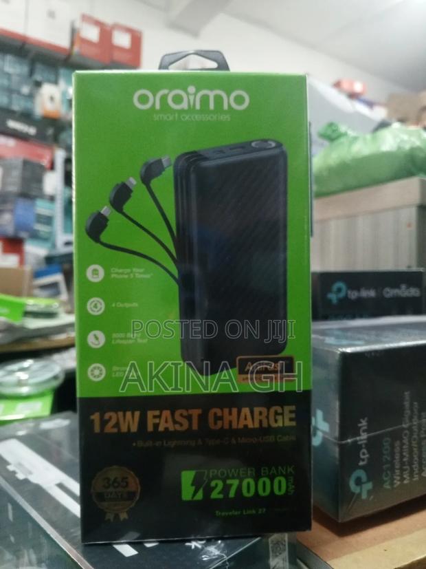 Oraimo 12w Fast Charge 27000mah Power Bank photo 2
