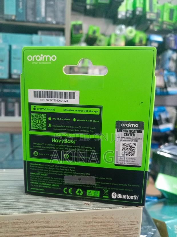 Oraimo Havy Bass Space Buds Neo+ Headphones Otw-323p photo 2