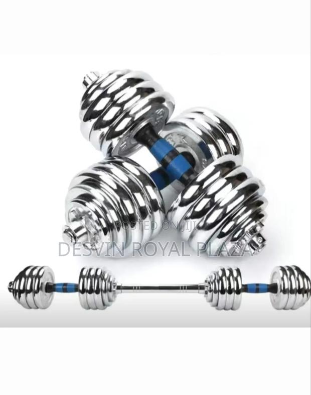 40kg Dumbbell ( Can Be Converted Into a Long Bar ) · Photo 1