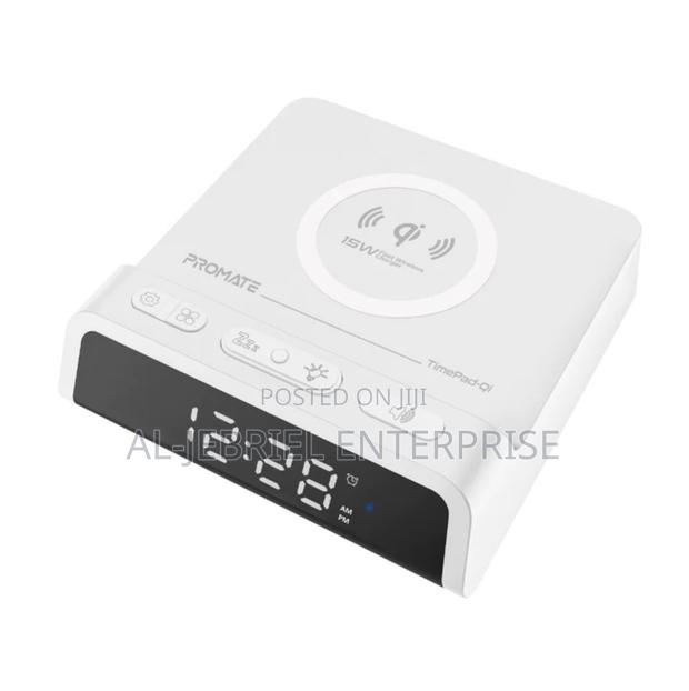 Promate Wireless Charging Station With Clock