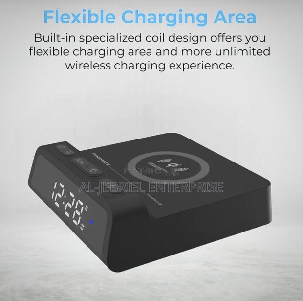 Promate Wireless Charging Station With Clock photo 2