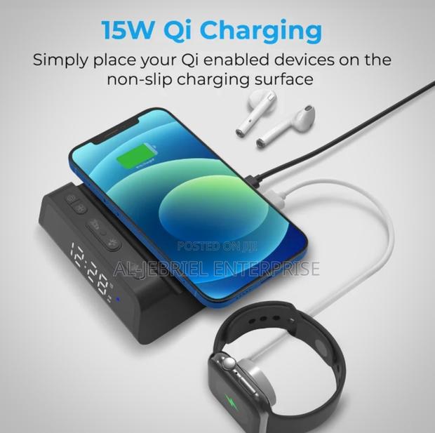 Promate Wireless Charging Station With Clock photo 3