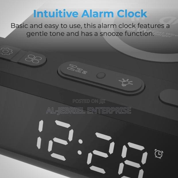 Promate Wireless Charging Station With Clock photo 4