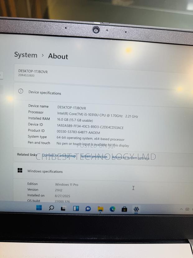 Laptop Lenovo L14 G1 16GB Intel Core i5 SSD 256GB photo 2