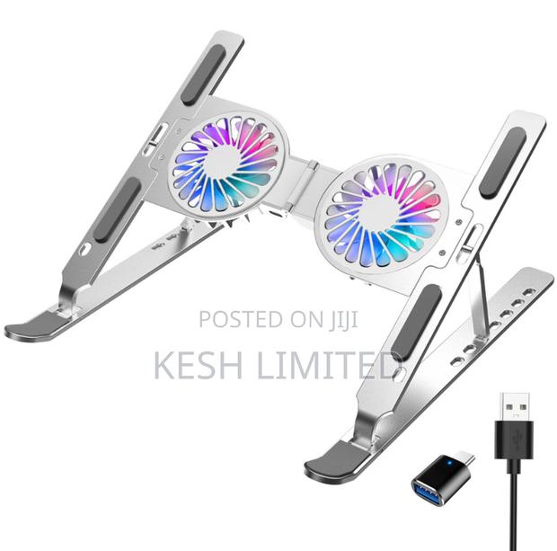 Laptop Stand, Laptop Cooling Pad, Folding, RGB Backlight