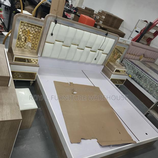 Bedroom Complete Set, Bedframe, Dresser, Wardrobe, 2bedside Nightstand photo 6