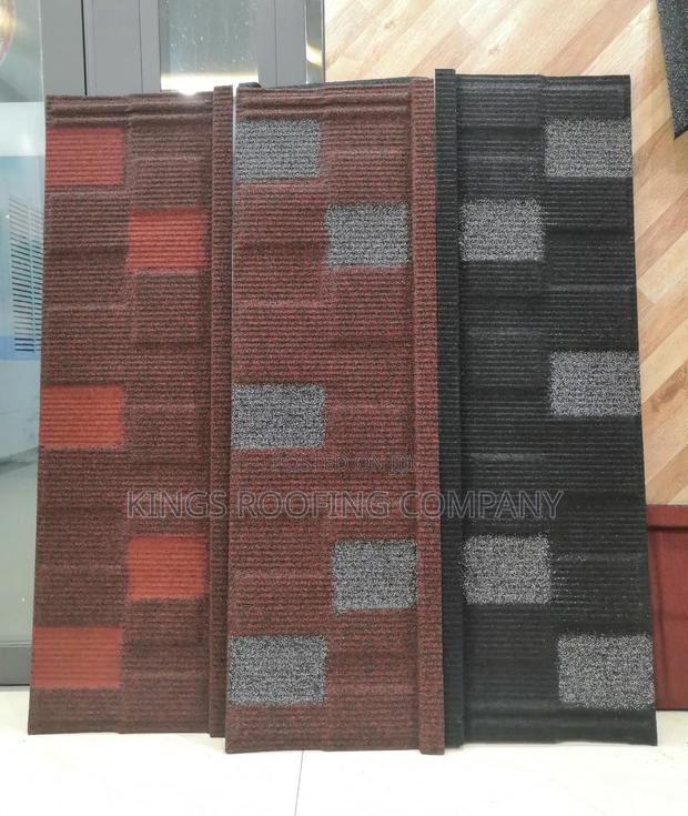 Combination of Red and Coffee Brown and Black Shingle Tiles · Photo 2