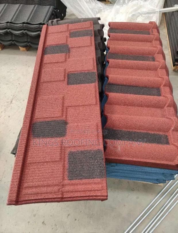 Packed Red and Black Colored Shingle Euro Roofing · Photo 2