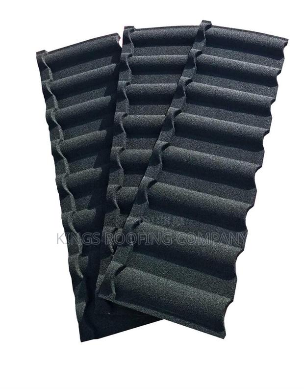 Three Black Milano Euro Roofing Tiles · Photo 2
