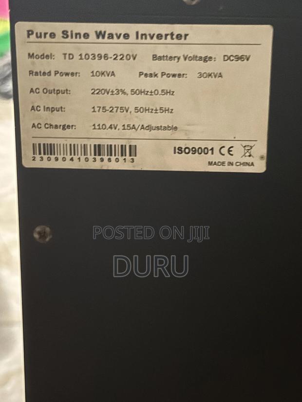 10kva Fore Solar Hybrid Inverter – 30kva Peak photo 2