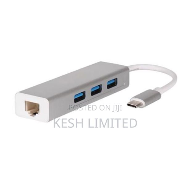 Usb 3.1 Type C to Usb 3.0 Hub Adapter+Rj45 photo 2