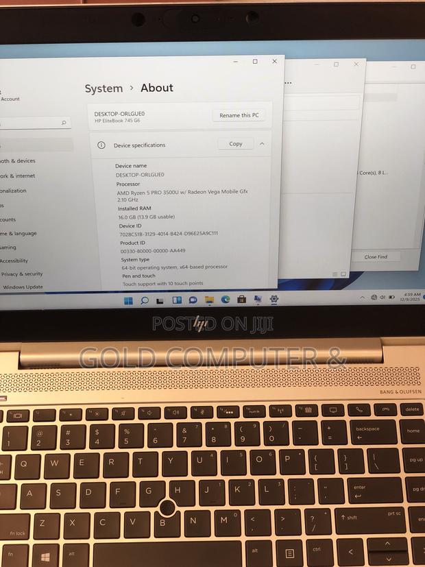 Laptop HP EliteBook 745 G6 16GB AMD Ryzen 5 SSD 256GB photo 5