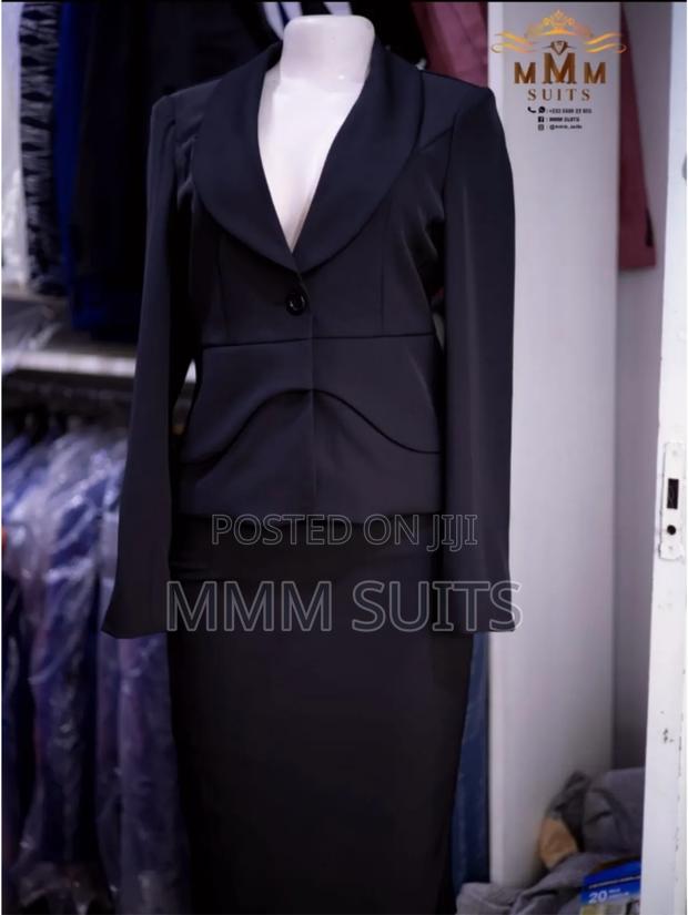 Quality Ladies Classic Skirt Suit in Black ( Long Skirt) · Photo 3