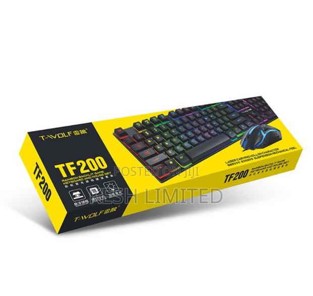 T-Wolf Tf200 RGB Gaming Keyboard Mouse Combo photo 3