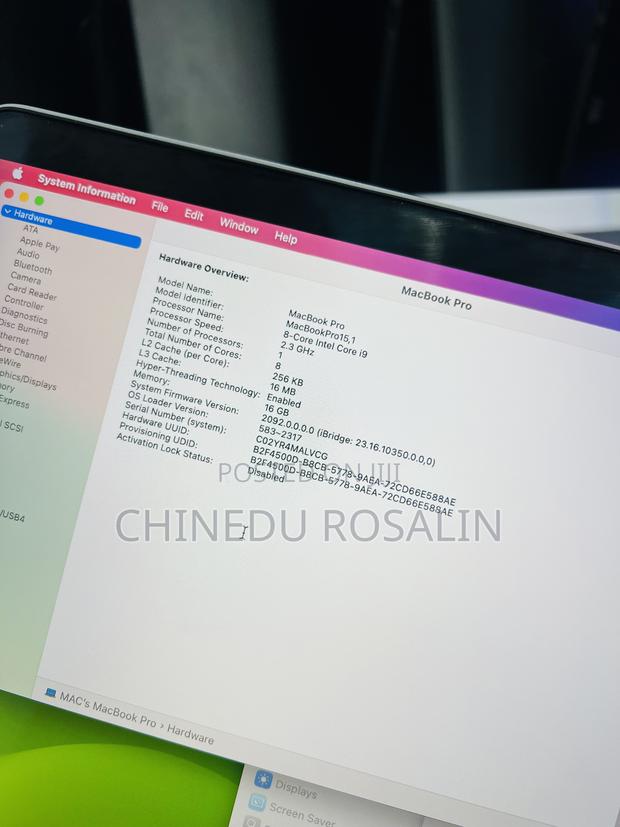 Laptop Apple MacBook Pro 2019 16GB Intel Core I9 SSD 512GB photo 6